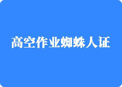 去操骚逼影视高空作业蜘蛛人证